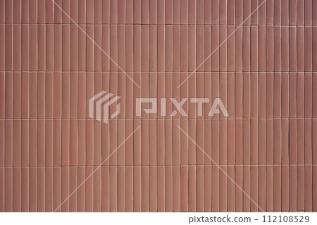 [Texture] Red old tile wall 112108529