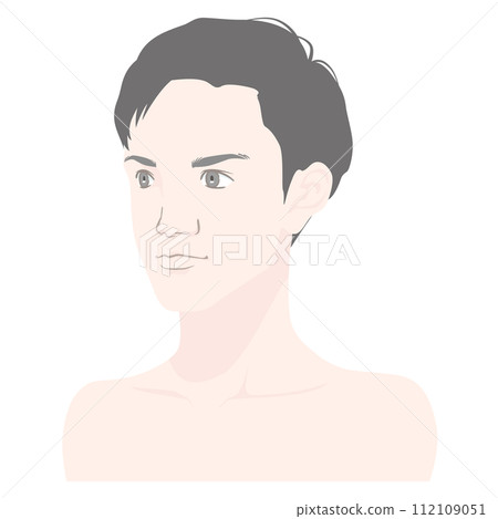 Image illustration of a man in his twenties to early thirties-no main line Image illustration of a man in his twenties to early thirties-no main line 112109051