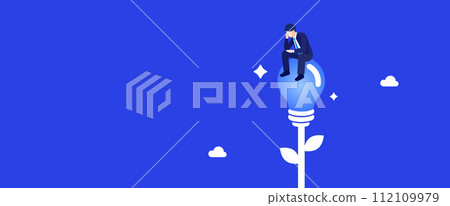 提出一個想法的商人 提出一個想法的商人 112109979