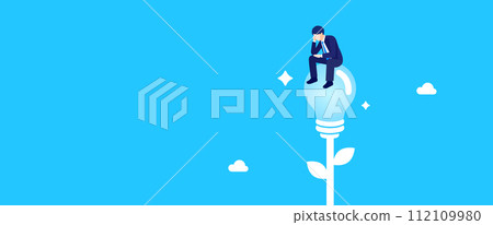 提出一個想法的商人 112109980