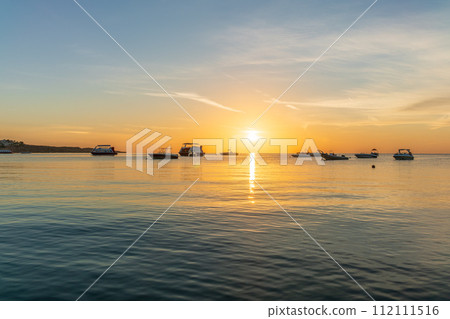Sunrise over the sea. Panoramic seascape. Sunrise over the sea. Panoramic seascape. 112111516