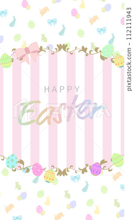 復活節的可愛框架背景圖案背景 112111943
