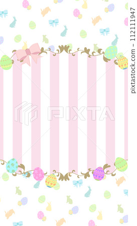 復活節的可愛框架背景圖案背景 復活節的可愛框架背景圖案背景 112111947