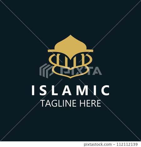 Islamic Mosque Logo design, template Islamic, Islamic Day Ramadan vector graphic creative illustration idea 112112139