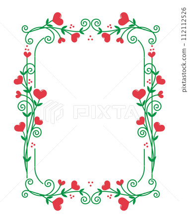 rectangular Frames heart Floral design rectangular Frames heart Floral design 112112526