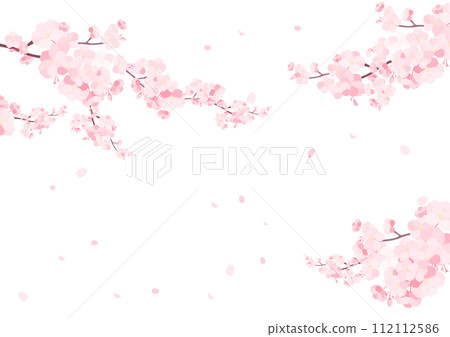 櫻花花瓣框架 112112586