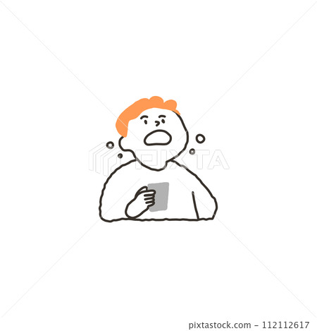 一個男人用撥浪鼓漱口 112112617