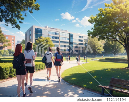 University student campus life (AI image) 112114194