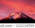 富士在晨光中 112114769