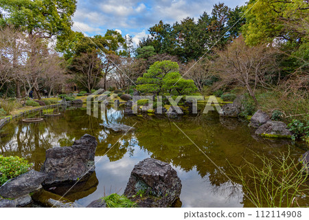 Jonangu Shinto Shrine from Heian period in southern Kyoto Japan Jonangu Shinto Shrine from Heian period in southern Kyoto Japan 112114908