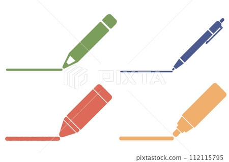 Various pen materials set Various pen materials set 112115795
