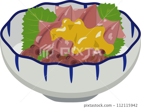 Japanese-style small bowl of firefly squid with vinegared miso 112115942
