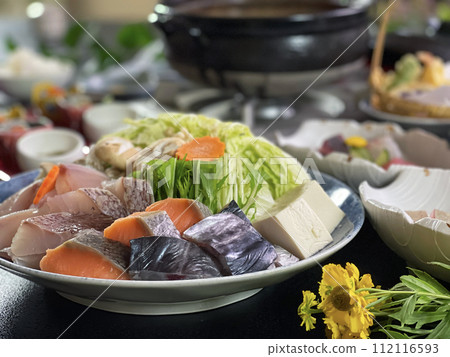 Japanese Cuisine Seafood Hotpot Kaiseki Course Japanese Cuisine Seafood Hotpot Kaiseki Course 112116593