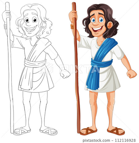 Ancient Greek Character Illustration Ancient Greek Character Illustration 112116928