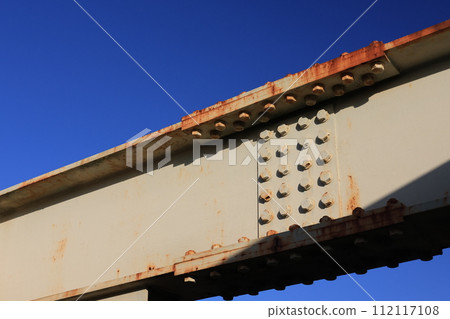 The joint of a retro overpass loved by Osamu Dazai in Mitaka City, Tokyo 112117108