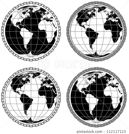 Planet earth surrounded by chains 112117123