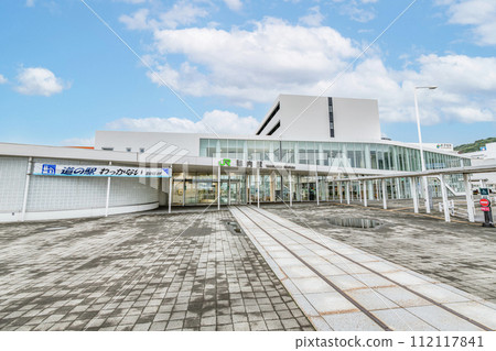 Wakkanai City, Hokkaido Japan's northernmost station JR Wakkanai Station on a clear day 112117841