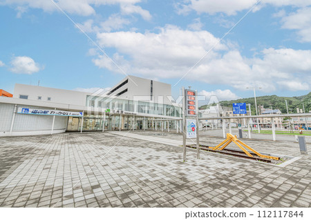 Wakkanai City, Hokkaido Japan's northernmost station JR Wakkanai Station on a clear day 112117844
