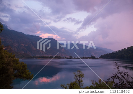 Oludeniz Beach And Blue Lagoon Oludeniz beach is best beaches in Turkey - Fethiye, Turkey. High quality photo 112118492