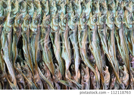 Korea fish food. Dried Young Pollack 112118763