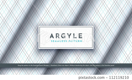 Seamless Argyle Pattern. Traditional Scottish Texture. Fashionable Fabric. Textile Background 112119210