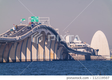 [Chiba Prefecture] View from the Tokyo Bay Aqua Line/Kisarazu direction 112119507
