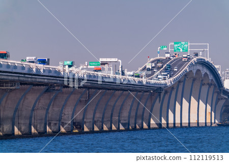 [Chiba Prefecture] View from the Tokyo Bay Aqua Line/Kisarazu direction 112119513