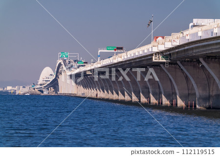 [Chiba Prefecture] View from the Tokyo Bay Aqua Line/Kisarazu direction 112119515