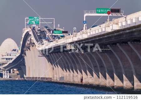 [Chiba Prefecture] View from the Tokyo Bay Aqua Line/Kisarazu direction 112119516