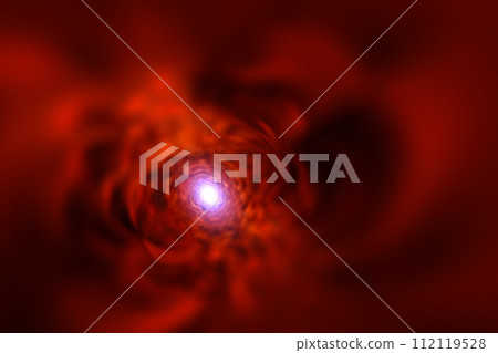 Background material with the image of a warp in outer space (image of a wormhole / black hole) 112119528
