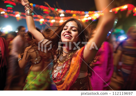 Vibrant indian celebrations lifestyle: a tapestry of traditions, joy, and cultural richness, weaving together family, community, and the essence of festivity in every moment. 112119697