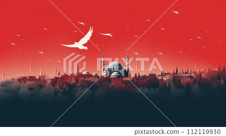 Republic Day in Turkey 29 Ekim National Day of Turkey and the partially recognized Turkish Republic of Northern Cyprus Independence pride flag patriotism. Republic Day in Turkey 29 Ekim National Day of Turkey and the partially recognized Turkish Republic of Northern Cyprus Independence pride flag patriotism. 112119930