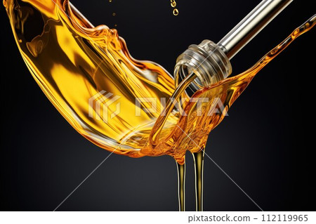 Gasoline oil, energy movement, gold liquid, oil refining industry, gold for profit, motor and car fluid mixture of flammable hydrocarbons combustible mix. 112119965