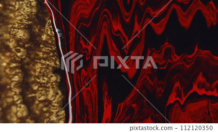 Abstract background paint flow red burgundy black Abstract background paint flow red burgundy black 112120350
