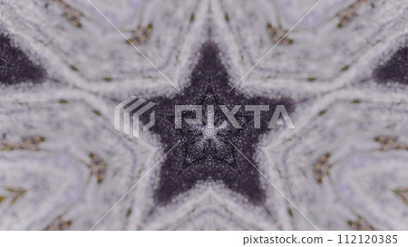 Star kaleidoscope graphic fractal ink snowflake 112120385