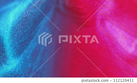Wet glitter spill neon pyramid pink blue paint Wet glitter spill neon pyramid pink blue paint 112120411