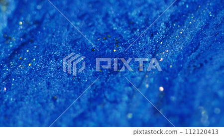 Wet glitter spill gel drip blue golden emulsion Wet glitter spill gel drip blue golden emulsion 112120413