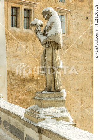 View of Cesky Krumlov in winter, Czech Republic. View of Cesky Krumlov in winter, Czech Republic. 112120518
