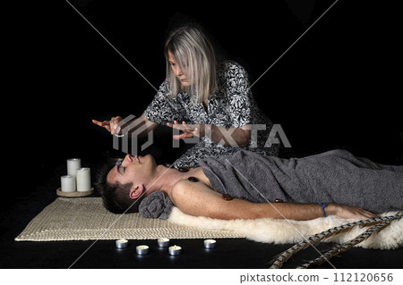 man and energy healing man and energy healing 112120656
