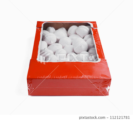 Meringue Cookies in a Box isolated Meringue Cookies in a Box isolated 112121781