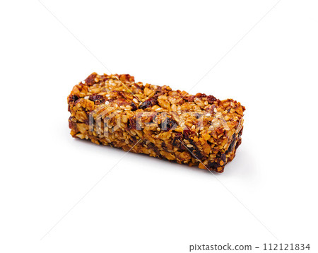 granola bar isolated on white background granola bar isolated on white background 112121834