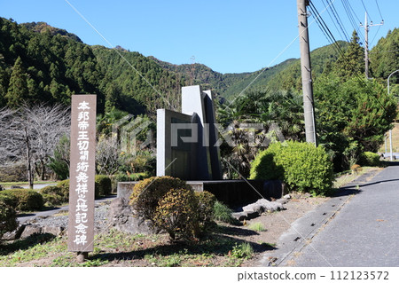 位於埼玉縣飯能市坂本299號國道旁的日本剖腹產誕生地紀念碑 112123572