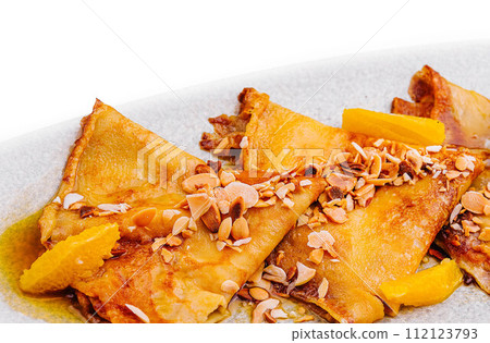 traditional authentic french crepes with ice cream traditional authentic french crepes with ice cream 112123793