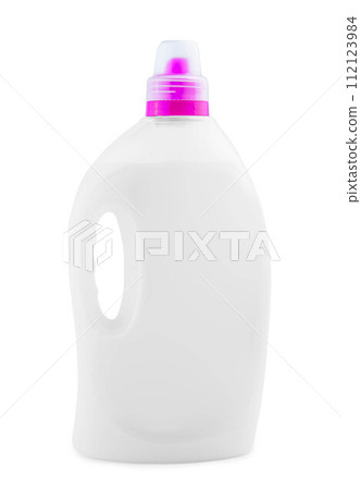white detergent bottle for packaging isolated on white background 112123984