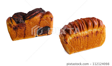 fresh baking bread loaf tin fresh baking bread loaf tin 112124098