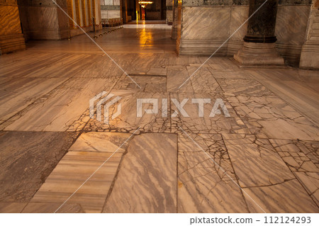 Hagia Sophia is a museum, historical basilica and mosque in Istanbul. It was built by the Byzantine Emperor Justinianus, for 532-537 in Istanbul. Photo shooting 14 june 2020 Hagia Sophia is a museum, historical basilica and mosque in Istanbul. It was built by the Byzantine Emperor Justinianus, for 532-537 in Istanbul. Photo shooting 14 june 2020 112124293