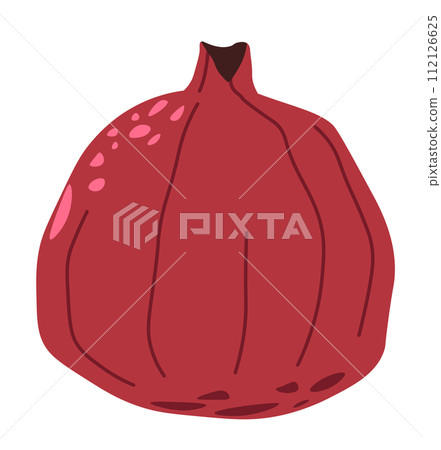 Organic and fresh pomegranate fruit tasty product 112126625