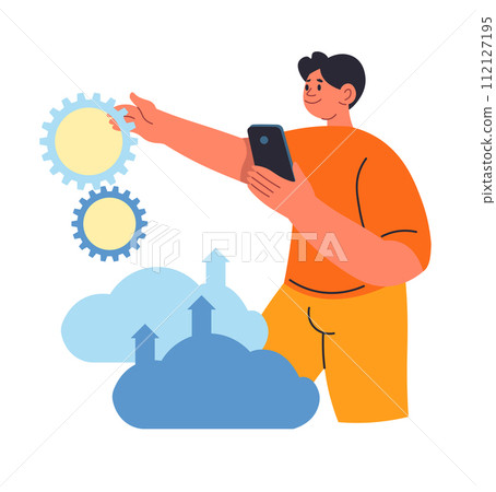 Configuration and settings of cloud storage vector 112127195