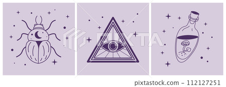 Illuminati and magic design, occult practices 112127251