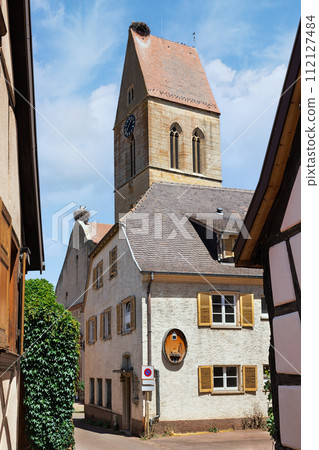 street in the commune of Eguisheim France 112127484